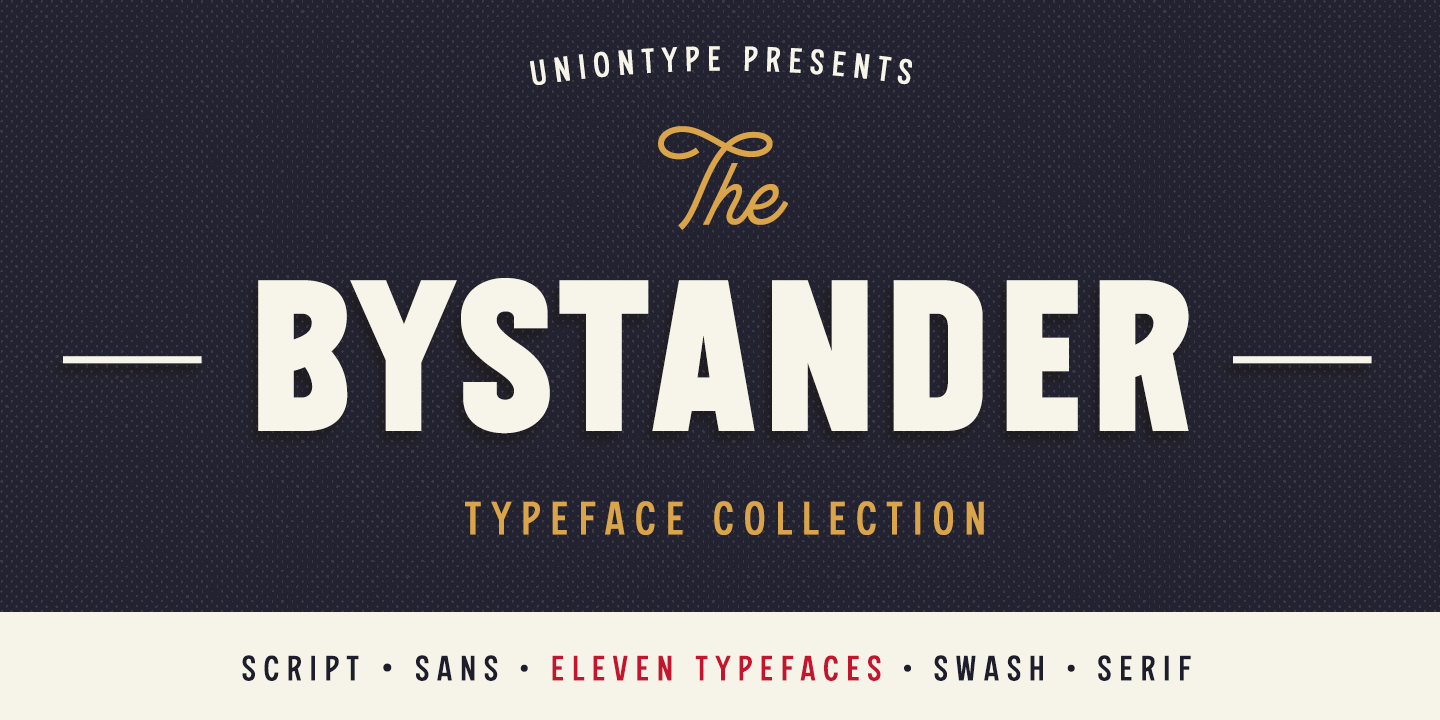 Ejemplo de fuente The Bystander Collection #1